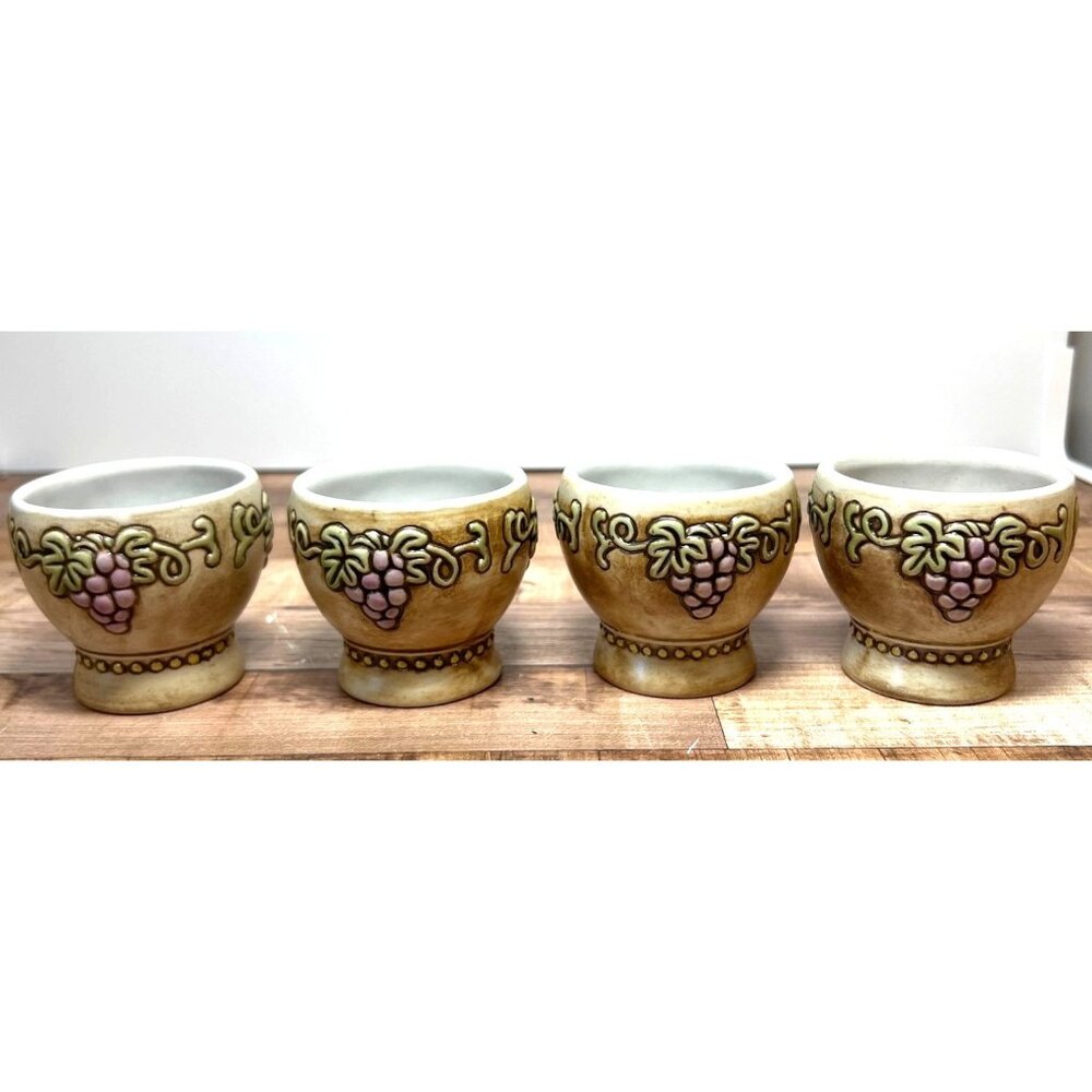 Vintage 1976 Ceramarte German Wine Cups, No Chips,Or Cracks